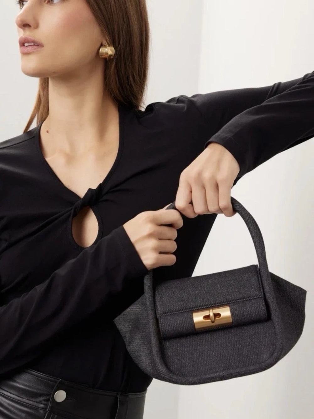 gu_de Love Bag In Indigo Denim Small $421    L